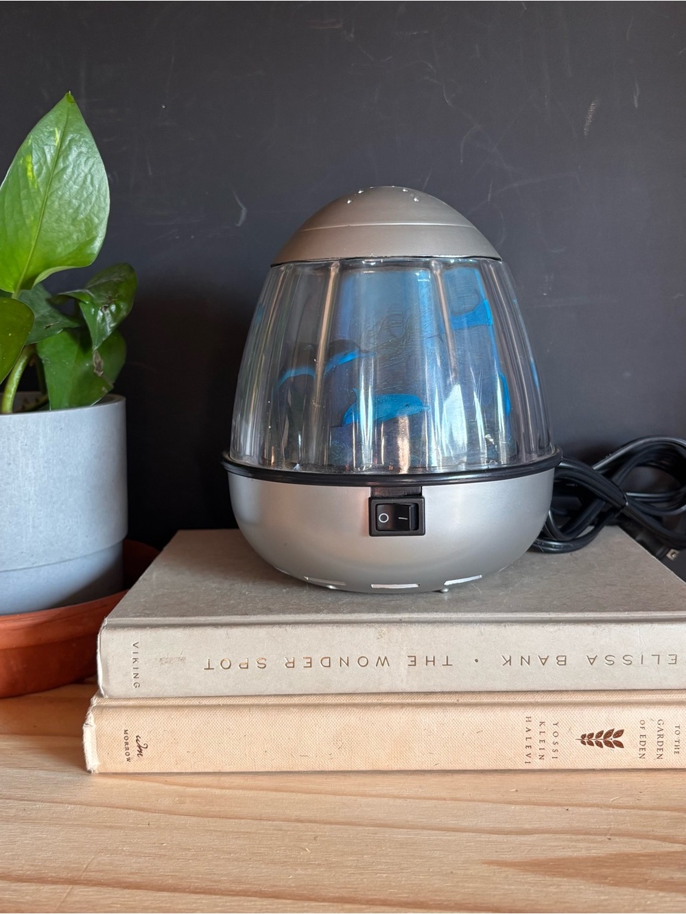 Vintage 90's Magma Lite Rotating Lamp Underwater Ocean Dolphin Scene Lighting